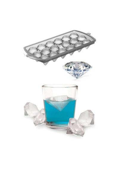 Diamond Elmas Şeklinde Buz Kalıbı 18 Bölmeli Şeffaf