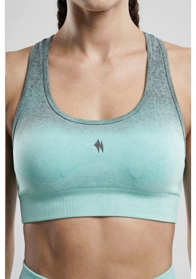 Woneagle Seamless Dikişsiz Mint Yeşili Degrade Sporcu Sütyeni Mint Yeşil Mint Yeşil