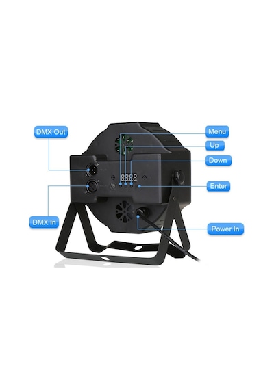 Quenlite Par-136X Led Par Sahne Işık Sistemi 1X36 Watt Rgb Dmx512