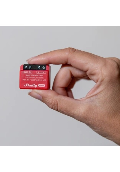 Shelly 1pm Mini Gen3 2'li Paket Enerji Ölçümlü Akıllı Röle
