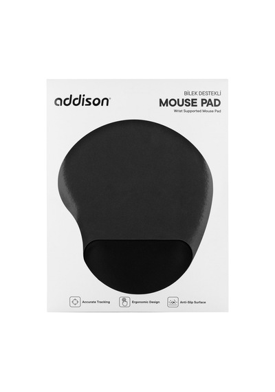 Buradabulabilirsin Addıson 300521, 250x197x5mm, Bilek Destekli, Mouse Pad Siyah Nl Elektronik Ürünler Klavye Mouse Setleri
