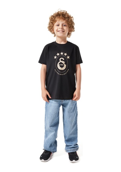 Gsstore Galatasaray 5 Yıldız Çocuk T-shirt C251352-1 SIYAH