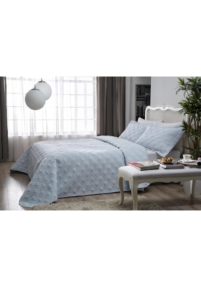 Taç Yatak Örtüsü Seti Comfort Felix Mint Çift Kişilik
