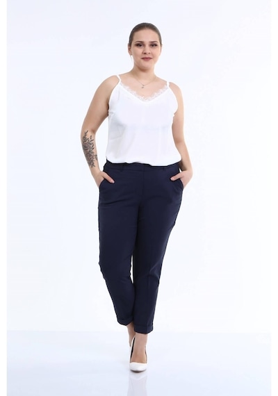 Myline Cep Detaylı Slim Fit Klasik Pantolon (532246886)