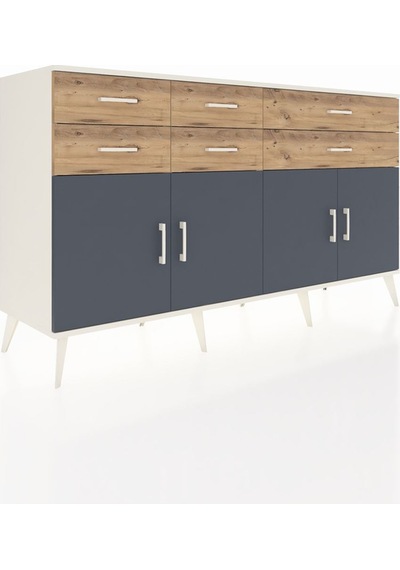 Kronos Konsol 3 Raflı 6 Çekmeceli 4 Kapaklı 176x59x99 Aytaşı-antr Aytaşı-antrasit/çam Kronos Konsol 3 Raflı 6 Çekmeceli 4 Kapaklı 176x59x99 Aytaşı-antr Aytaşı-antrasit/çam