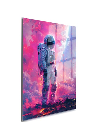 Space/uzay Yapay Zeka Özel Tasarım Cam Tablo Ofis, Mutfak Çocuk Odası, Salon 134