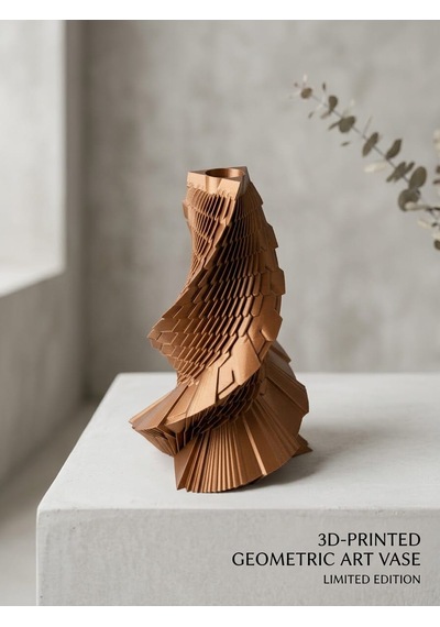 3d Bakır Bronz Özel Tasarım Vazo Antik - Bronz