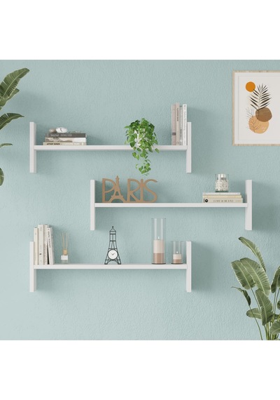Wall 23 Duvar Rafı Beyaz Wal23-w Beyaz