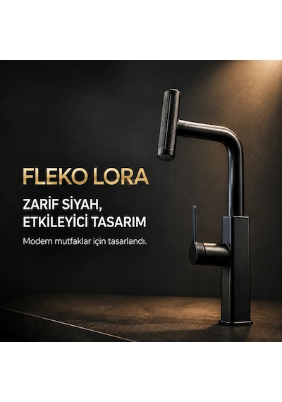 Fleko Lora Spiralli Evye Bataryası Siyah