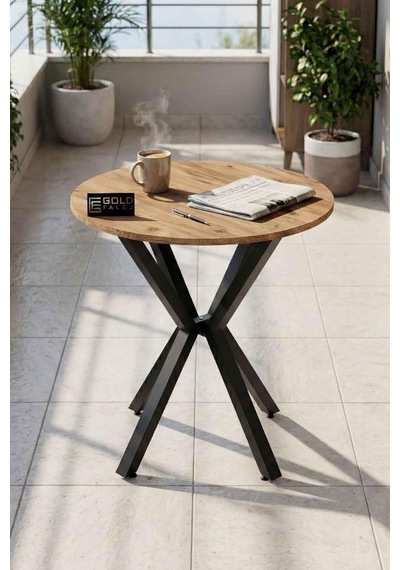 Falez 70 Cm Yuvarlak Mutfak Masası Metal Ayaklı Modern Yemek Balkon Bahçe Kafe Masası Atlantik Çam 9820 Genel Falez 70 Cm Yuvarlak Mutfak Masası Metal Ayaklı Modern Yemek Balkon Bahçe Kafe Masası Atlantik Çam 9820 Genel