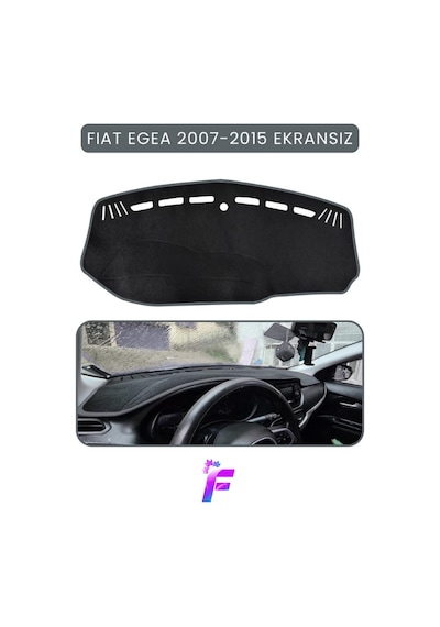 Fıat Egea 2007-2015 Ekransız Araca Özel Torpido Örtüsü Ön Göğüs Kılıfı Tam Koruma Tb14