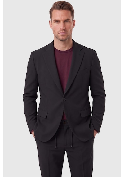 Rizzup Erkek Siyah Slim Fit Likralı Gofre Kumaş Takım Elbise İpli Lastikli Pantolon 2602326 Rizzup Erkek Siyah Slim Fit Likralı Gofre Kumaş Takım Elbise İpli Lastikli Pantolon 2602326