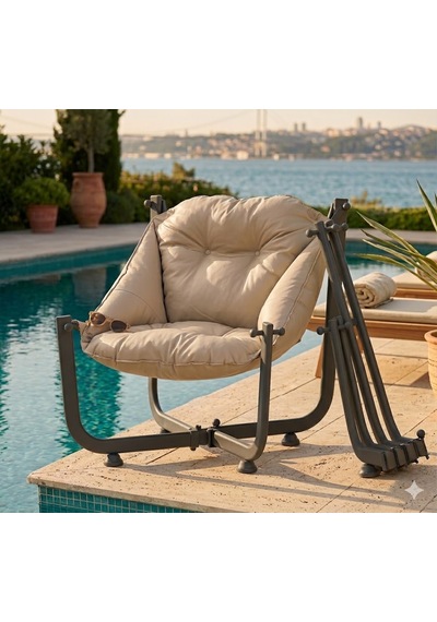 Missidea Katlanır Elit Cappuccino Koltuk Kahverengi