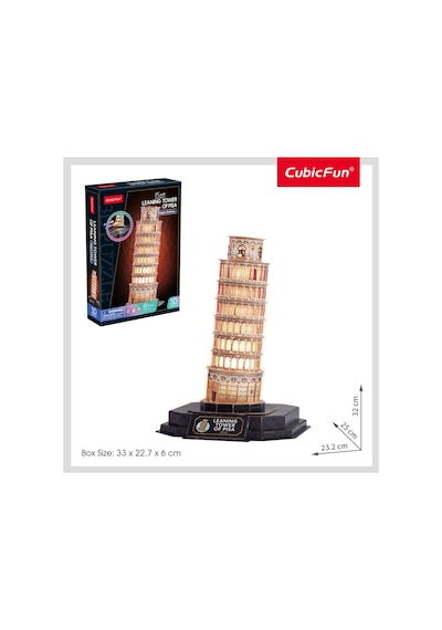 Pisa Kulesi 3d Puzzle Led Işıklı L535h