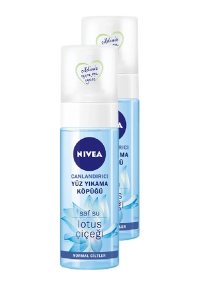 Nivea Lotus Çiçeği Saf Su Canlandırıcı Yüz Temizleme Köpüğü 150 ML x 2