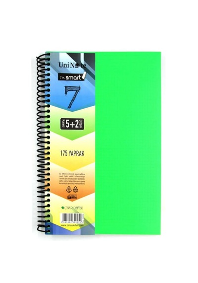 Çınar I'm Smart A4 175 Yp 5+2 Ayraçlı Defter 62055 Çeşitli Renk Ve Desen