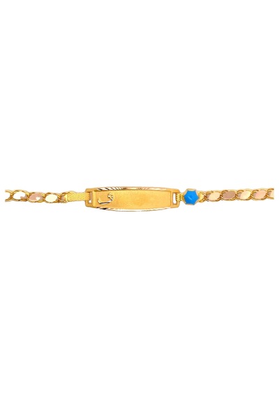 Cigold Taşlı Çocuk Bileklik 14 Ayar Altın 1.92 Gr Oa-c11203029254 Renkli Çok Renkli