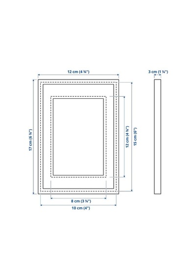 Ikea Rödalm Derinlik Efektli Fotoğraf Çerçevesi 10 X 15 Cm Açık Sarı