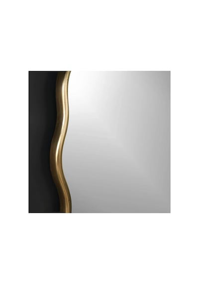 Tr Dalgalı Oval Duvar Dekor Aynasıkonsol Aynası/dekor Aynası Gold 60 X 90 Diğer