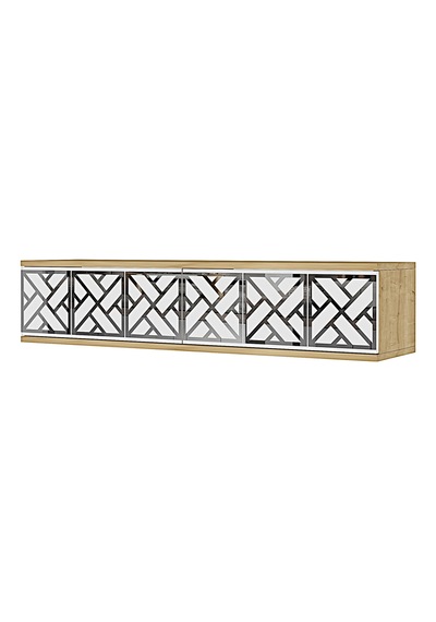 Da1238dbs Arex Dresuar , Antre Hol Rafı Safirmeşe-beyaz-silver 120cm