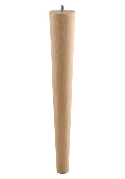 2 Adet Ahşap Ayak 35 Cm Masa Zigon Sehpa Tv Ünitesi Puf Tabure Ayağı Ayakları Konik M8 Civatalı Bej Renkli
