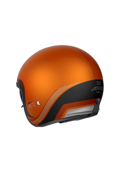 Motosiklet Kaskı Retro Güneş Vizörlü Hornet S Sv Neo C4 Mat Turuncu Motorcu Kask Çok Renkli