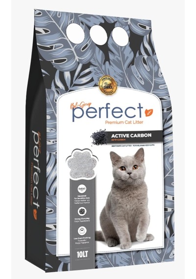 Perfect 10 Lt Ince Taneli Aktif Karbon Kedi Kumu Active Carbon