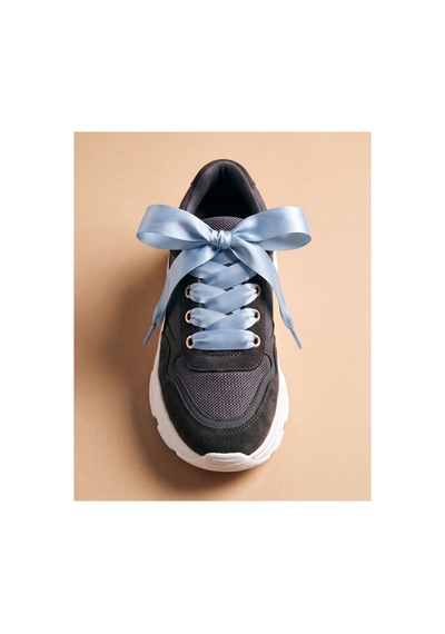Last İcon Last Icon Bebe Mavisi Saten Kurdele Bağcık 120 Cm Sneaker Ve Keten Ayakkabılar İçin