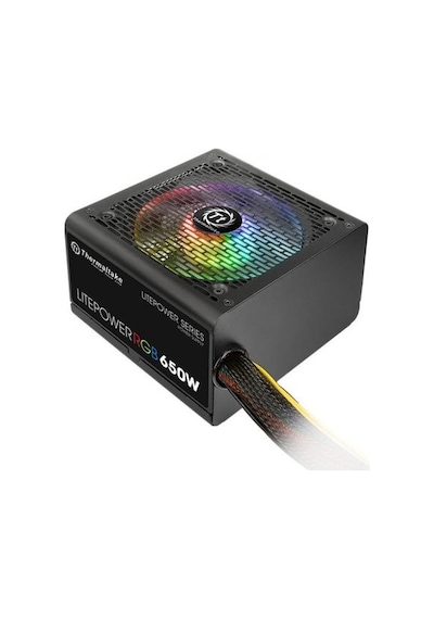 Thermaltake Litepower RGB PS-LTP-0650NHSANE-1 650W 12 CM Fanlı Güç Kaynağı
