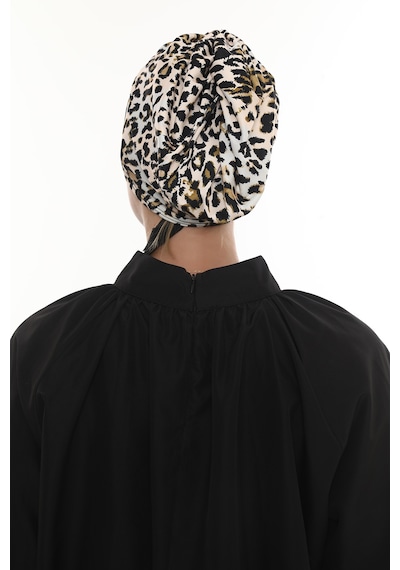 Hürrem Bone Gold Drapeli Salaş Tesettür Bone Sandy Leopar Desen 2510 03 Gold Hürrem Bone Gold Drapeli Salaş Tesettür Bone Sandy Leopar Desen 2510 03 Gold