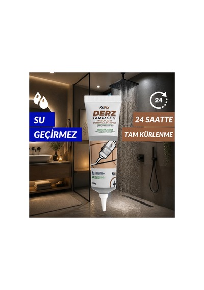 Hazır Derz Dolgu Tüpü Gri 400 Gr Hızlı Kuruyan Derz Tamir Ve Yenileme Tüpü