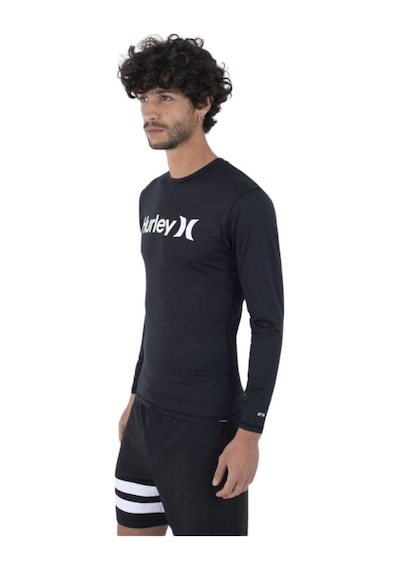 Hurley Hurley Oao Quickdry Rashguard Ls Erkek Siyah Likra Blk