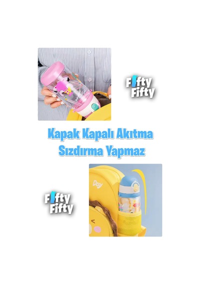 Vagonlife Diller 520 Ml Kalın Pipetli Tritan Su Matarası ffd2408