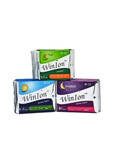 Winion Winalite Negatif İyonlu Hijyenik Ped 1 Günlük + 1 Gündüz + 1 Gece