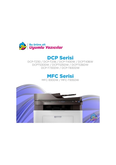 Brother Btd100 .  Mürekkep Set / Dcp T230 / T236/ T430w / T436w / T730dw / Mfc 930dw / T935dw