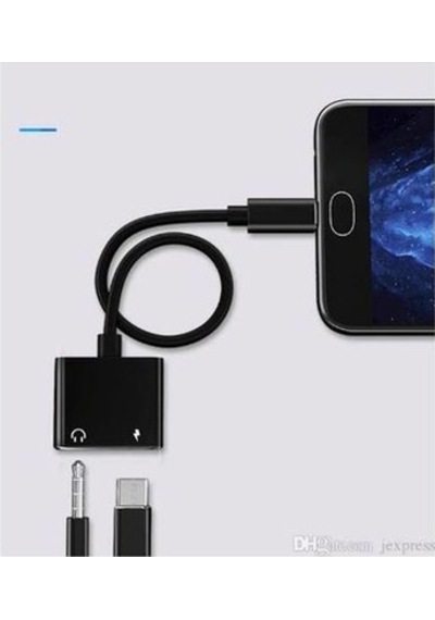 Huawei Mate 20 Pro Type-C Kulaklık Şarj Kiti Aynı Anda 3.5Mm Jak
