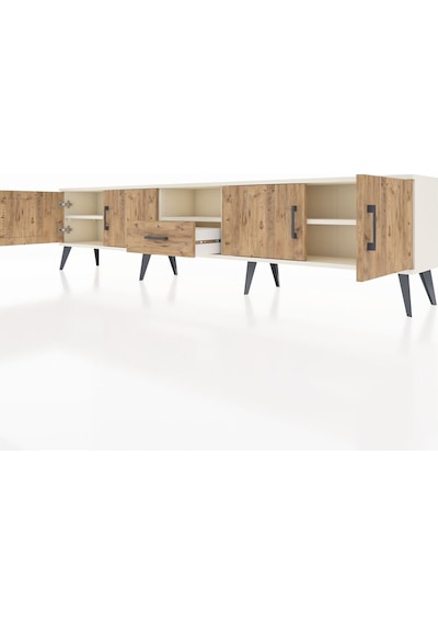 Arges Tv Ünitesi 3 Raflı Tek Çekmeceli 4 Kapaklı 220x30x51 Aytaşı-çam Atlas Çam/atlas Çam - Aytası Arges Tv Ünitesi 3 Raflı Tek Çekmeceli 4 Kapaklı 220x30x51 Aytaşı-çam Atlas Çam/atlas Çam - Aytası