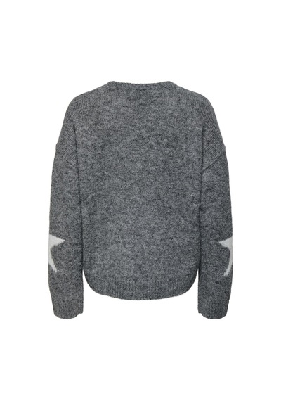 Only Onlazu Ls Star O-neck Knt Gri