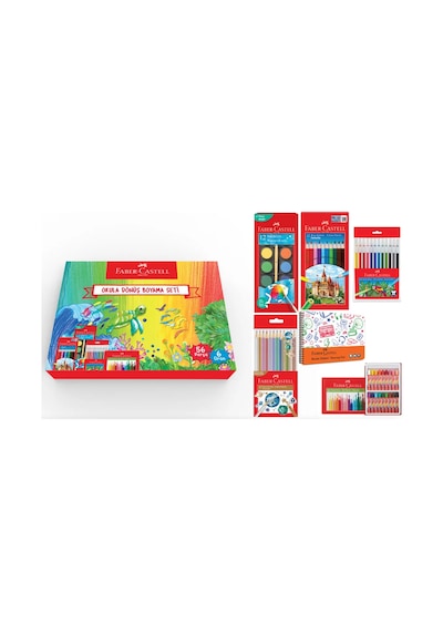 Faber-Castell Okula Dönüş Boyama Seti 56 Parça – Renkli ve Eğlenceli Resim Deneyimi