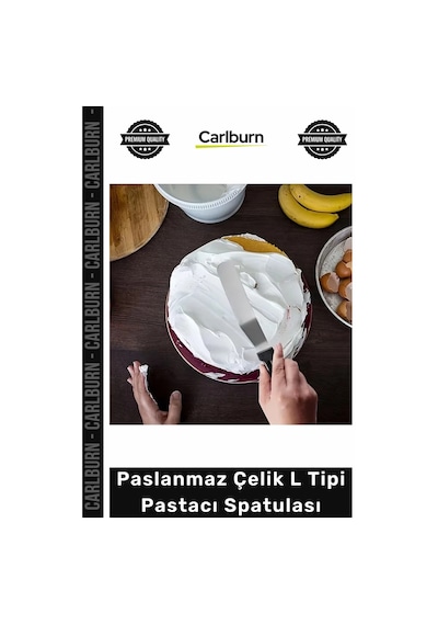 Özel Üretim Profesyonel Mutfak Ekipmanı Ergonomik Saplı Paslanmaz Çelik L Tipi Pastacı Spatulası