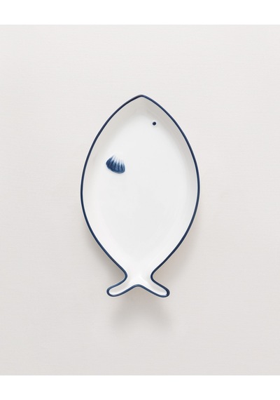 Madame Coco Marine 26 Cm Kayık Tabak Td - Marıne - 02 Kayık Tabak-mavi