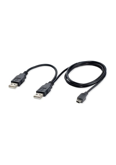 Vcom Usb 2.0 2-Mini Usb 5Pin Black 0.3M