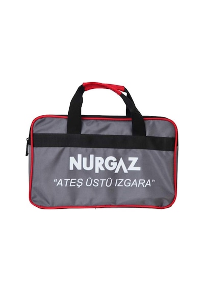 Nurgaz Ateş Üstü Izgara Orta Boy + Taşıma Çantası Siyah