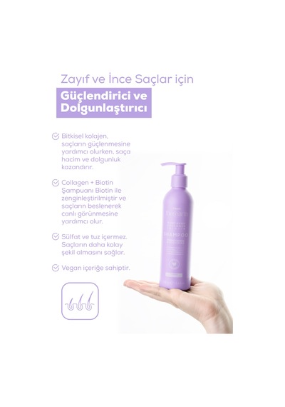 Tresan The Earth Şampuan Collagen + Biotin 250 Ml - Strenghthening And Thickening