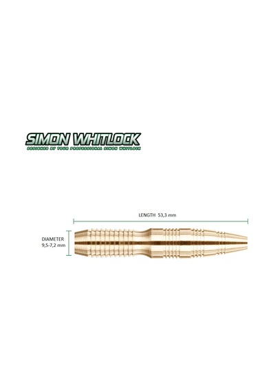 Winmau Simon Whitlock 22 G Dart Oku Seti 1