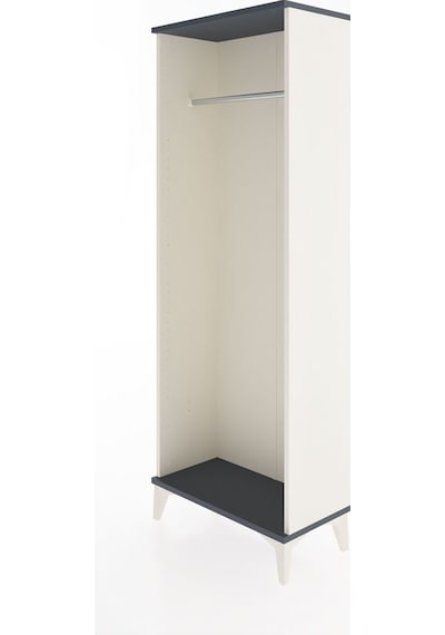 Arges Dolap Kapaklı Tek Askılı 60x30x163 Aytaşı-antrasit Aytaşı