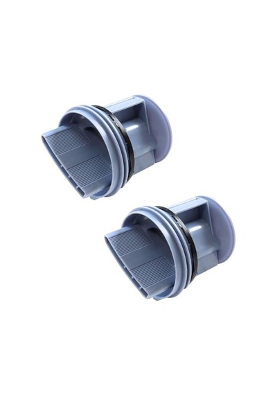 Bosch Uyumlu Wga142x0tr, Wat20480tr, Waw2856xtr, Profilo Uyumlu Cmg120dtr İle Çamaşır Makinesi Pompa Filtre Kapağı 2'li - 00647920 Enerji Sınıfı A