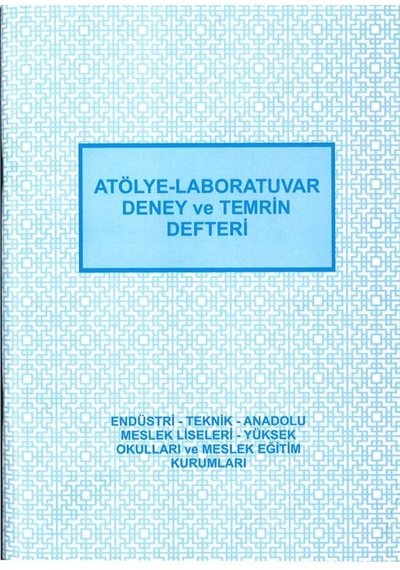 Atölye Laboratuvar Deney ve Temrin Defteri 20x28 cm 40 Sayfa 1 Ad