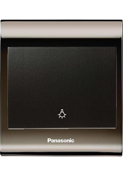 Viko Panasonic Thea Blu Light Anahtar, Çerçeve Una+füme, Kapak Siyah