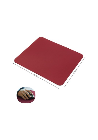 230x170x3 Mm Mouse Pad Kaymaz Non-slip Taban Pürüzsüz Bez Yüzey Bordo